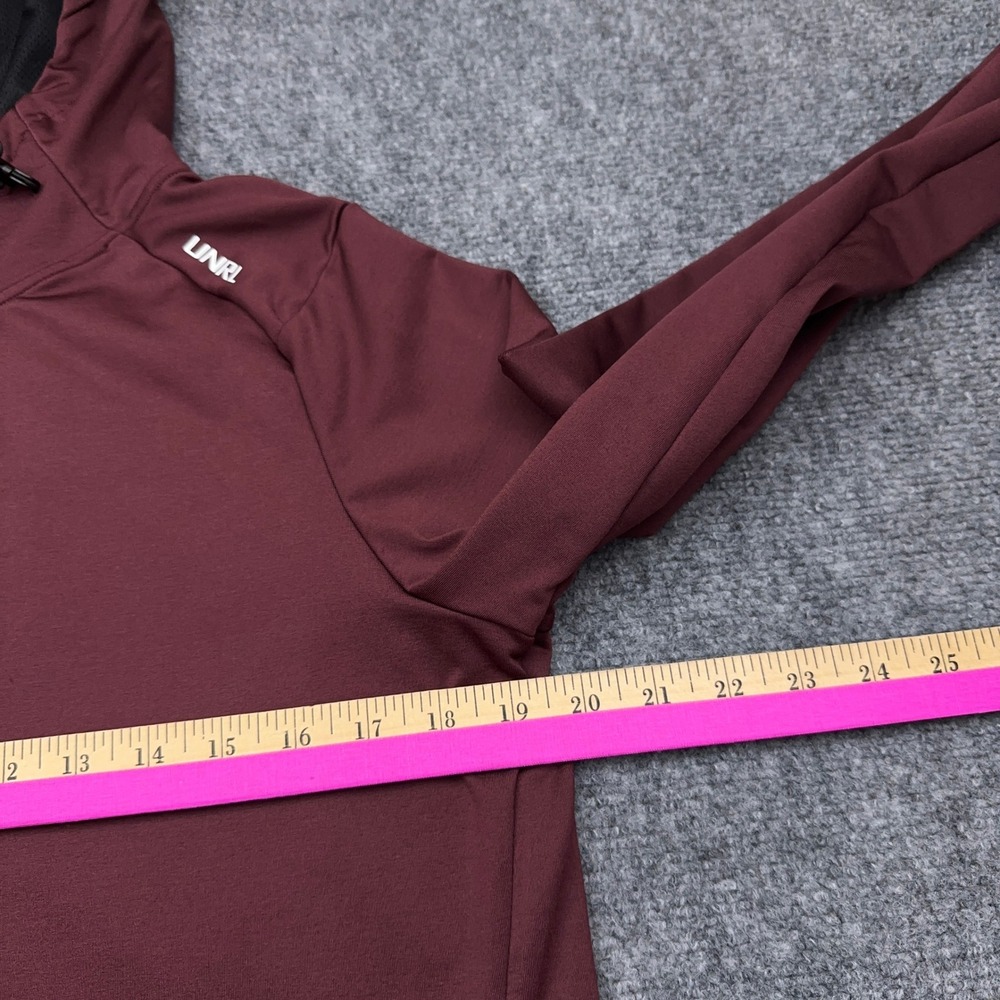 UNRL Crossover Hoodie Men's Small Burgundy Wine Athletic Pullover Sweatshirt - Picture 9 of 11
